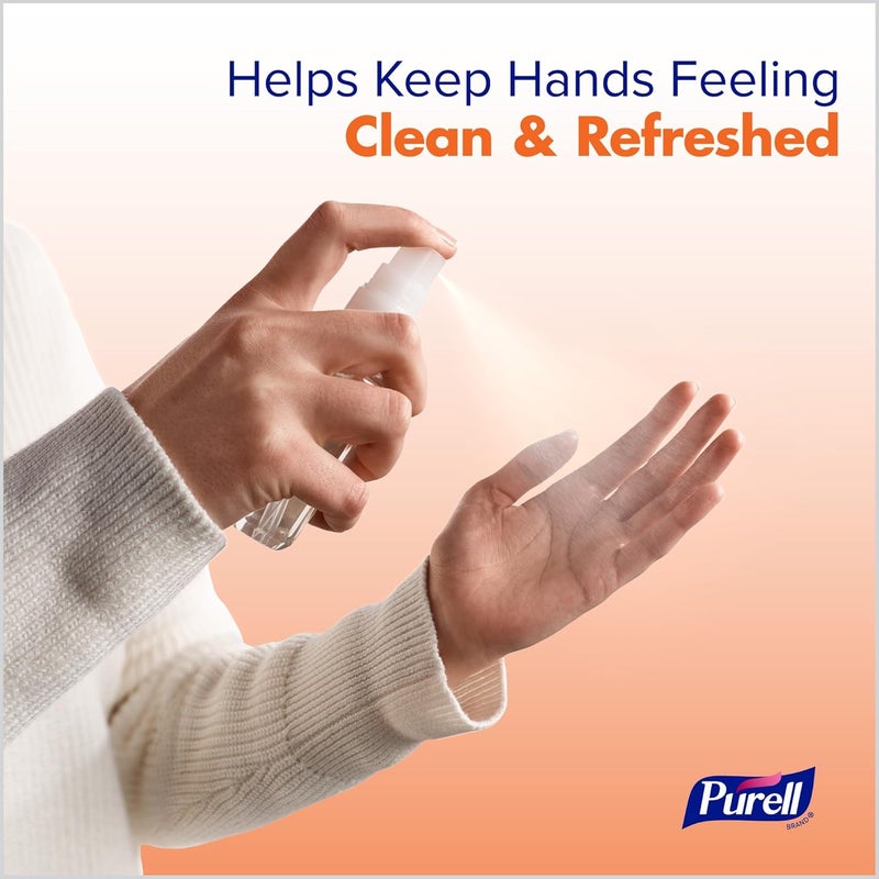 Purell رذاذ مطهر لليدين، معزّز بزيوت أساسية، برائحة اليوسفي والكمثرى، 2 أونصة سائلة زجاجة مضخة بحجم السفر (عبوة من 6) – 2025-04-EC - Image 5